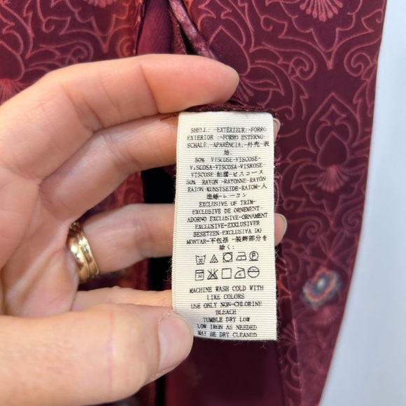 Free People Come See about Me Maxi Vest Boho Hippie Free Spirit Artsy Sz M Flowy - Picture 12 of 12